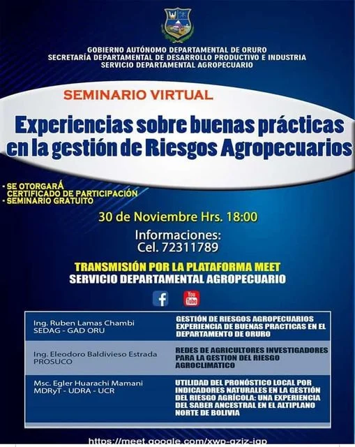 Gestión de riesgos agropecuarios