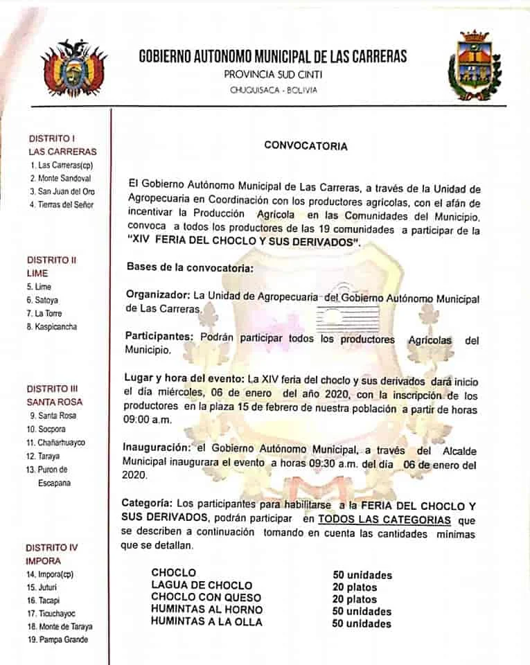 Feria del choclo y derivados