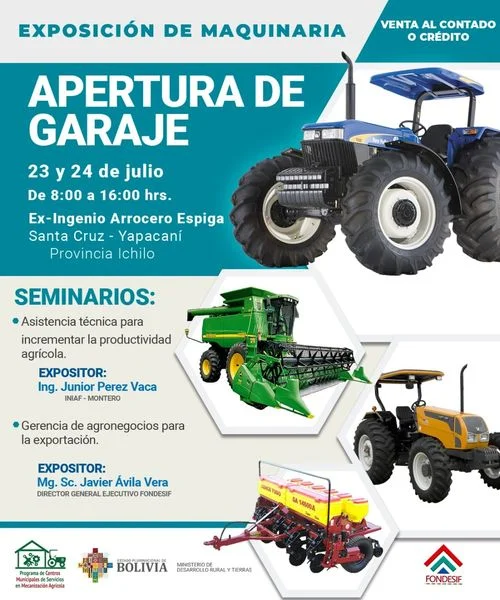 EXPOSICIÓN DE MAQUINARIA AGRÍCOLA.