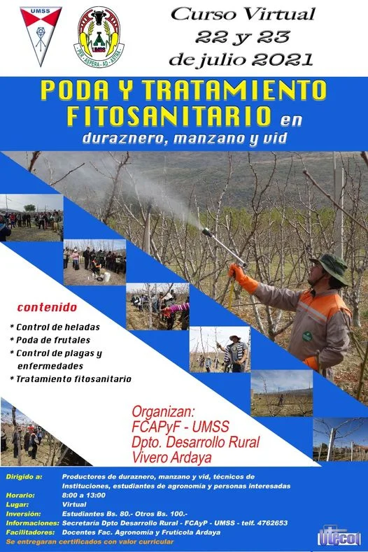 PODA EN DURAZNERO, MANZANO y VID.