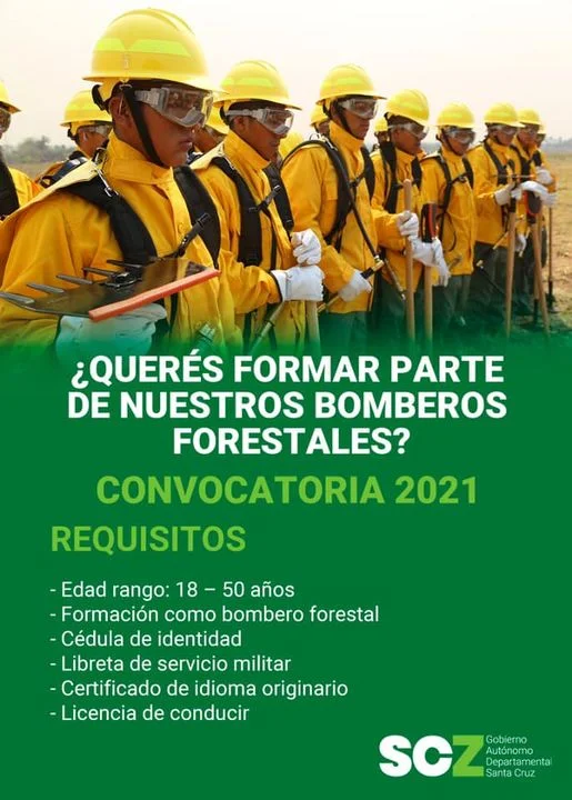 BOMBERO FORESTAL – SANTA CRUZ