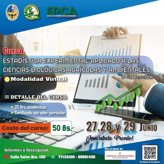 CURSO: ESTADÍSTICA EXPERIMENTAL