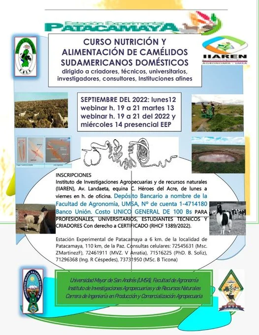 NUTRICIÓN DE CAMÉLIDOS – LP.