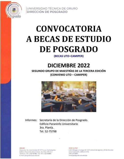 BECAS POSGRADO – OR.