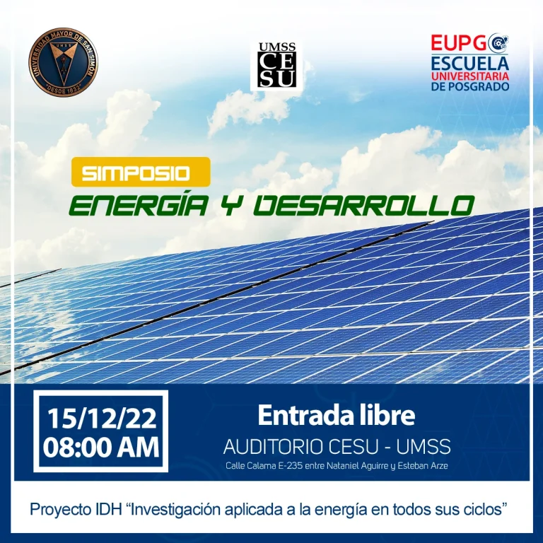ENERGÍA Y DESARROLLO – CBBA.