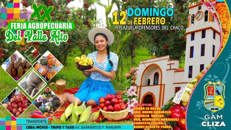 FERIA AGROPECUARIA DEL VALLE ALTO, en Cochabamba, el 12/febrero.