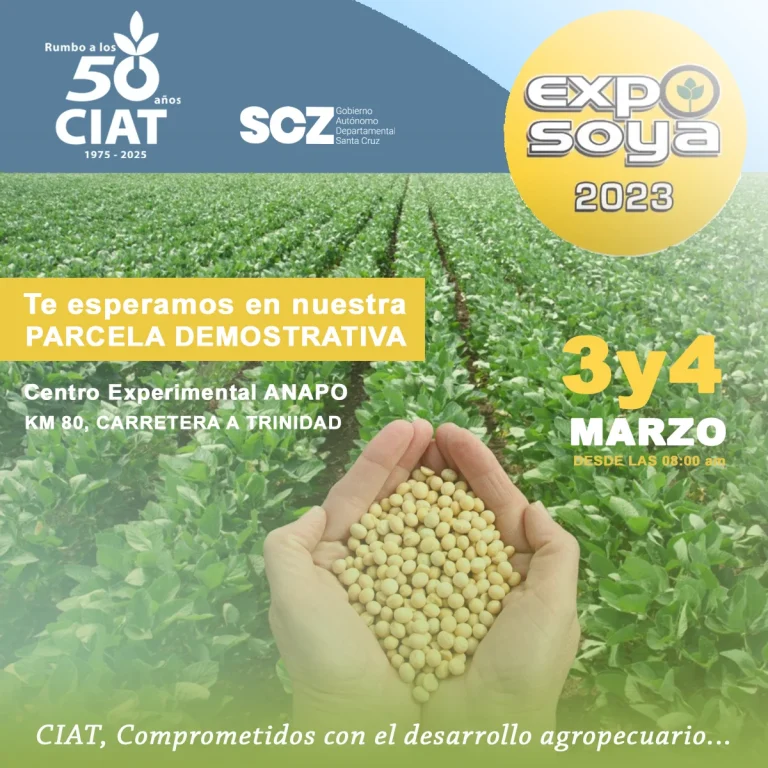 EXPOSOYA 2023, en Santa Cruz, el  3 y 4/marzo.