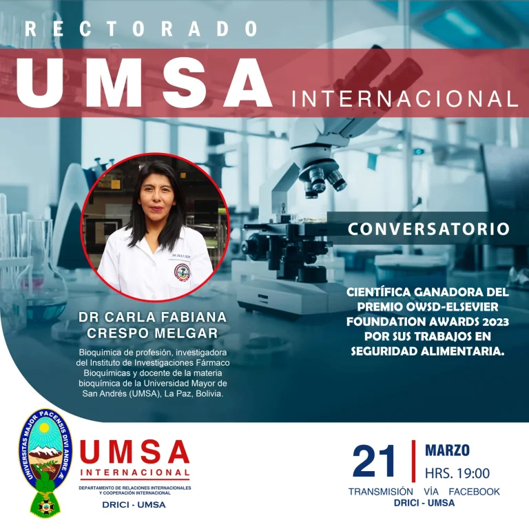 Conversatorio SEGURIDAD ALIMENTARIA, modalidad virtual, el 21/marzo.