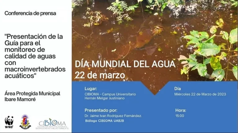 GUÍA PARA EL MONITOREO DE CALIDAD DE AGUAS CON MACROINVERTEBRADOS ACUÁTICOS, virtual, el 22/marzo.