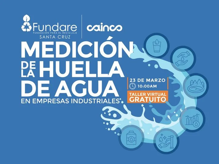 Taller MEDICIÓN DE LA HUELLA DE AGUA EN EMPRESAS INDUSTRIALES, virtual, el 23/marzo.