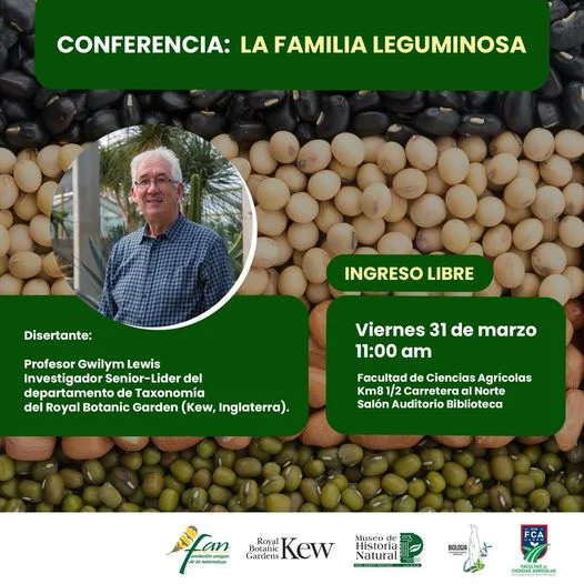 Conferencia FAMILIA LEGUMINOSA, en Santa Cruz, el 31/marzo.