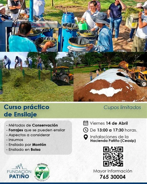 Curso ENSILAJE, en Santa Cruz, el 14/abril.