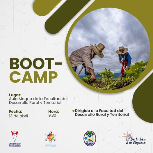 Taller BOOTCAMP, en Cochabamba, el 13/abril.