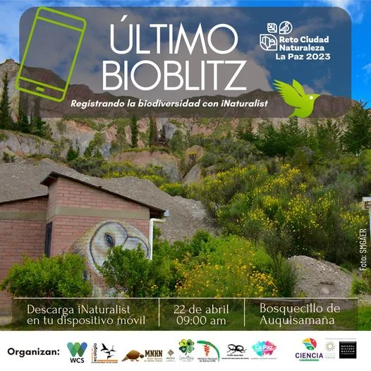 REGISTO DE VIDA SILVESTRE, en La Paz, el 22/abril.