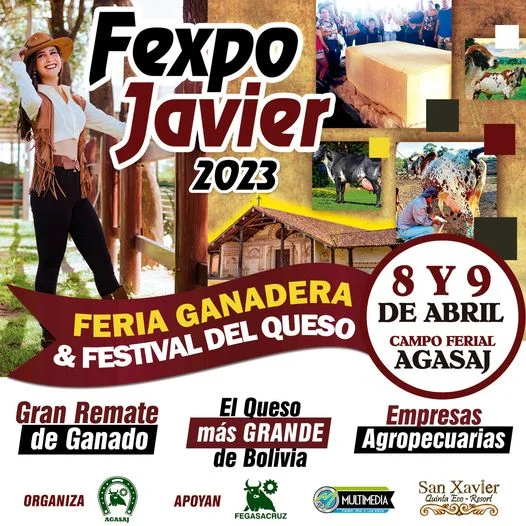 FERIA GANADERA Y FESTIVAL DEL QUESO, en Santa Cruz, el 8 y 9/abril.