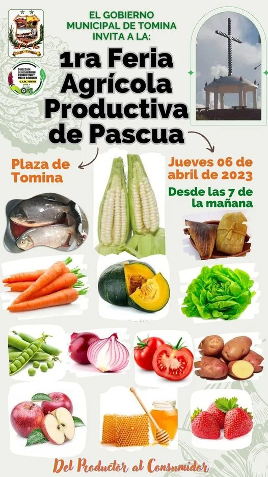 FERIA PRODUCTIVA AGRÍCOLA, en Chuquisaca, el 6/abril.