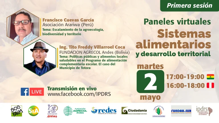 Panel SISTEMA ALIMENTARIO, virtual, el 2/mayo.