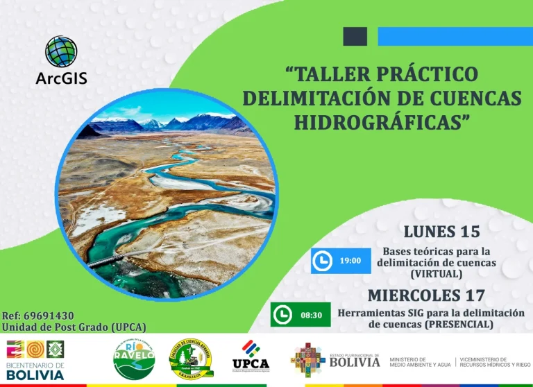 Taller DELIMITACIÓN CUENCAS HIDROGRÁFICAS, Chuquisaca, el 15 y 17/mayo.