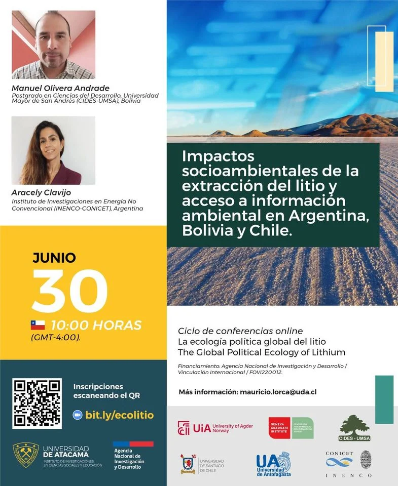 Conferencias ECOLOGÍA POLÍTICA GLOBAL DEL LITIO, virtual, el 30/junio. 6_26_CONFERENC-ECOLOGIA-e44