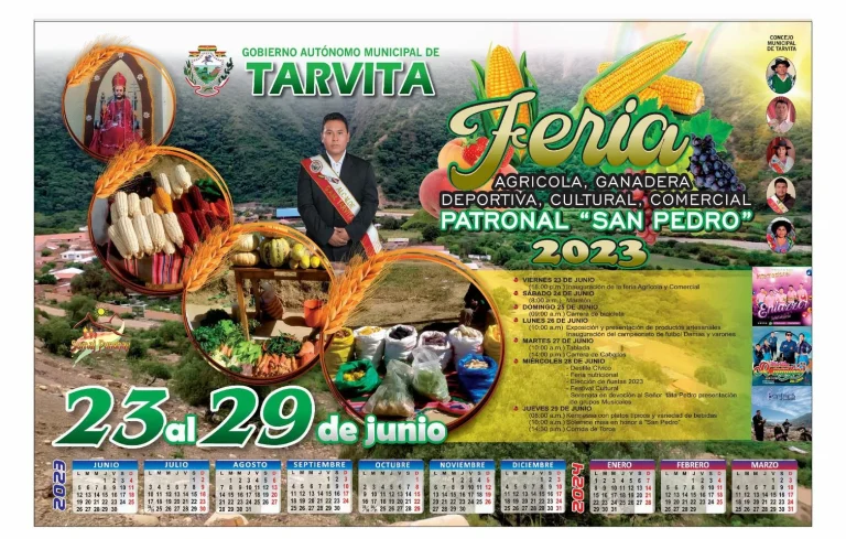 FERIA AGRÍCOLA GANADERA, en Cochabamba, del 23 al 29/junio.