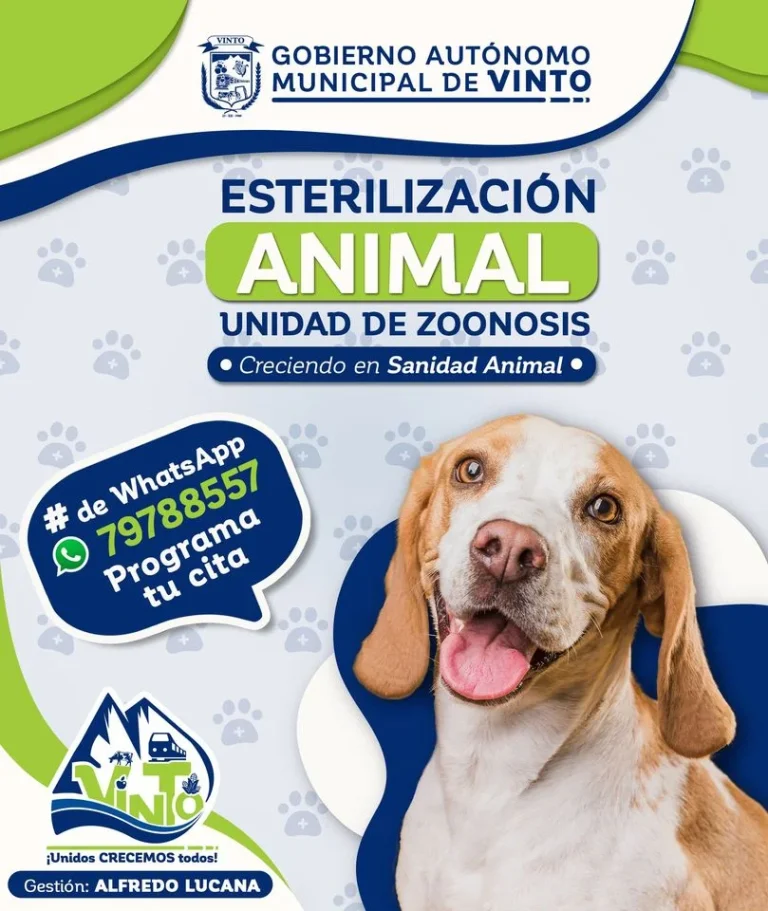 Campaña ESTERILIZACIÓN CANINO Y FELINO, en Cochabamba.