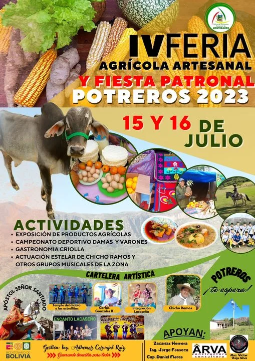 FERIA AGRÍCOLA, en Chuquisaca, el 15 y 16/julio.