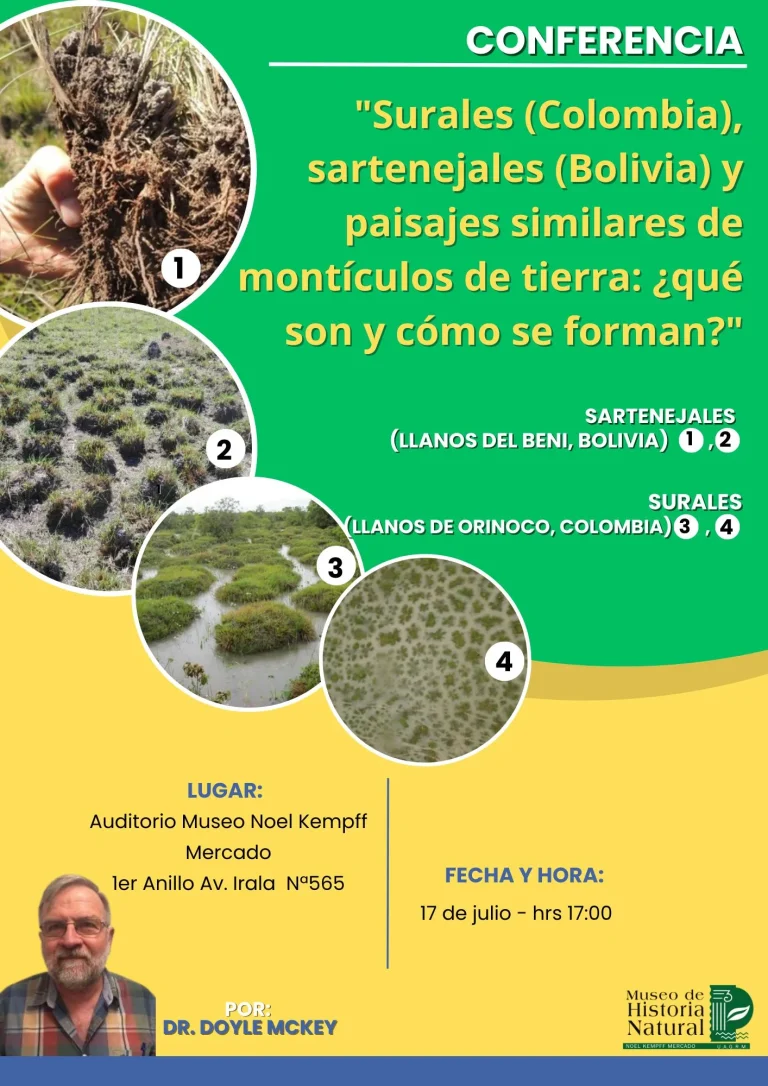 Conferencia PAISAJES MONTÍCULOS DE TIERRA, en Santa Cruz, el 17/julio.