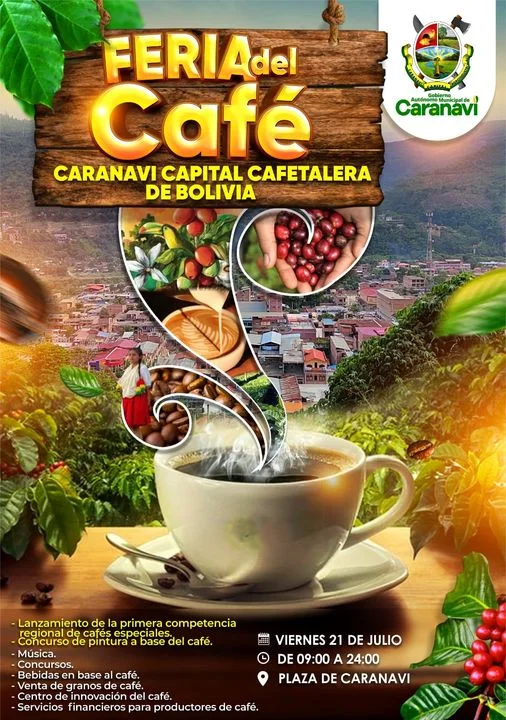 FERIA DEL CAFÉ, en La Paz, el 21/julio.