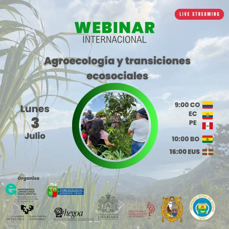 Taller AGROECOLOGÍA Y TRANSICIONES, virtual, el 3/julio.