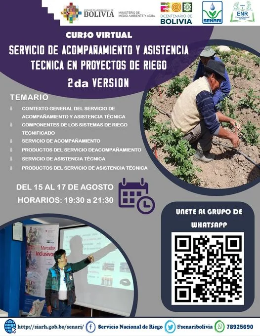 Curso ACOMPAÑAMIENTO Y ASISTENCIA TECNICA, virtual, 15 al 17/agosto.