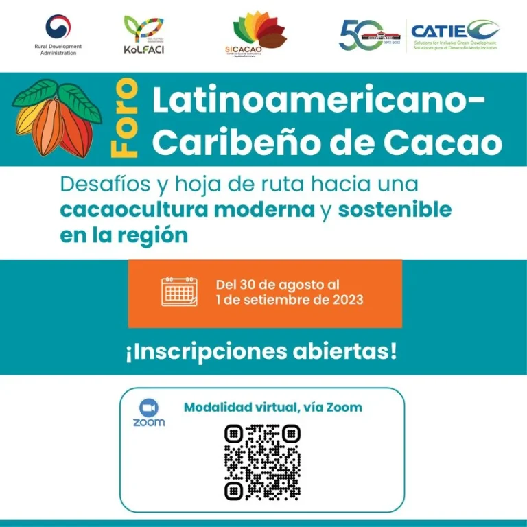 Foro Latino. Caribeño de CACAO, virtual, inicia 30/agosto.