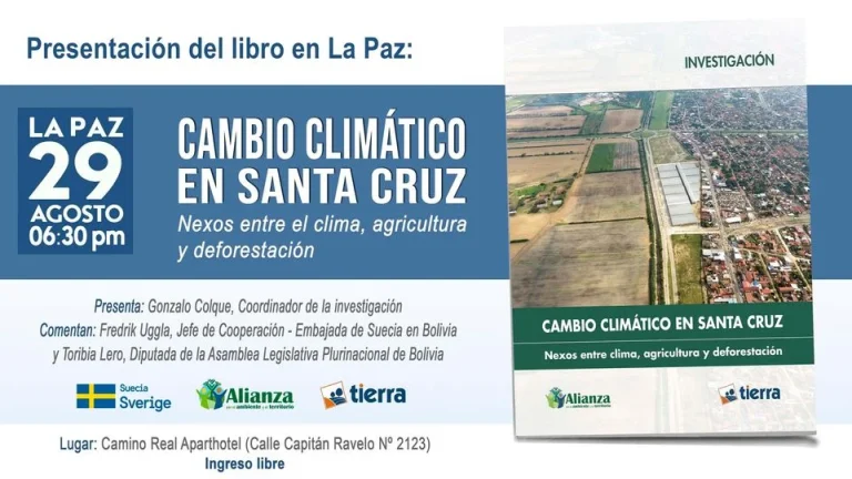 CAMBIO CLIMÁTICO EN SANTA CRUZ, en La Paz, el 29/agosto.