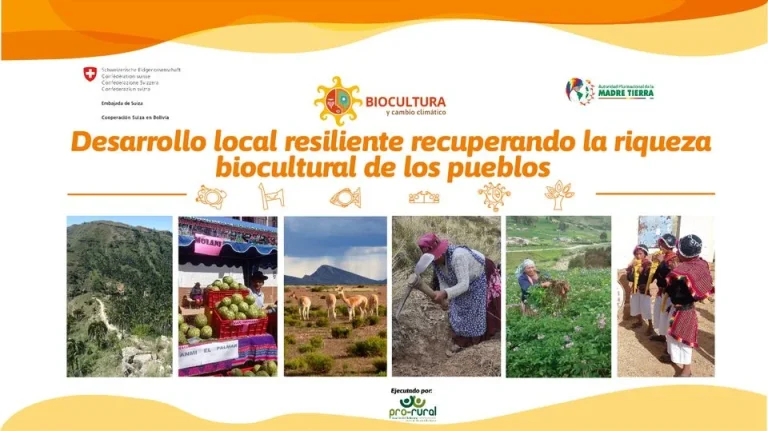 Proyecto BIOCULTURA Y CAMBIO CLIMÁTICO, en La Paz, el 19/srpt.
