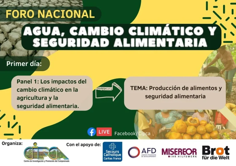 Foro AGUA, CAMBIO CLIMÁTICO, el 27 y 28/sept.