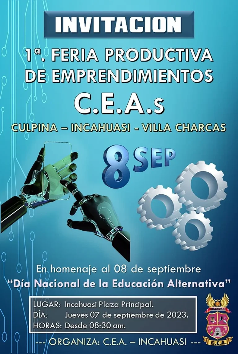 FERIA PRODUCTIVA EMPRENDIMIENTOS, en Chuquisaca, el 7/sept.