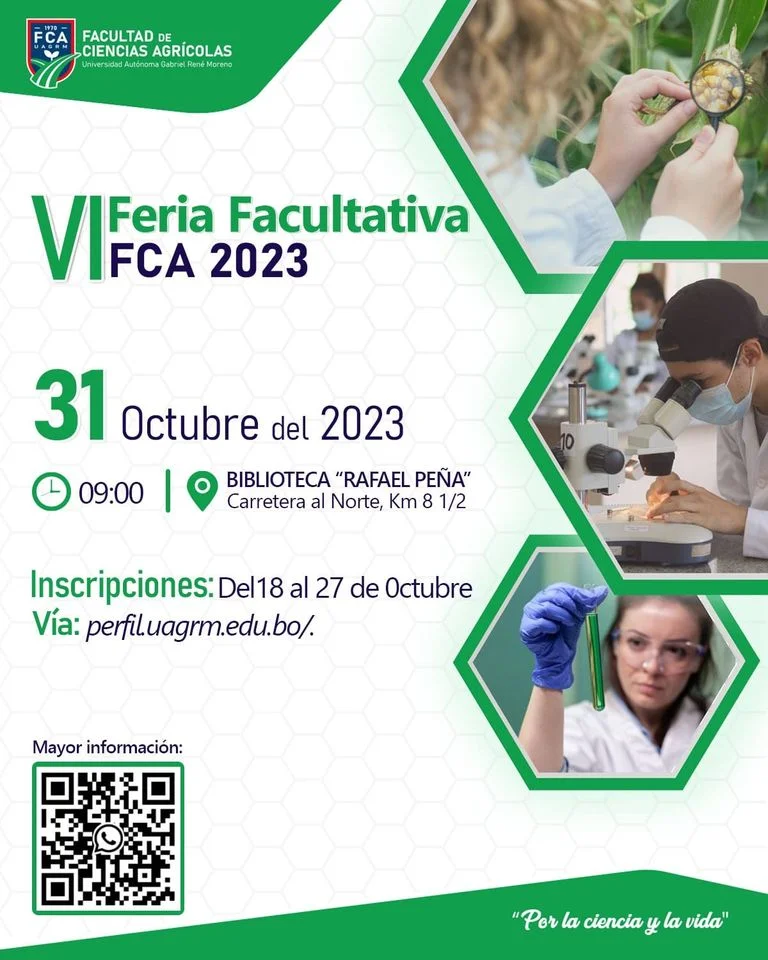 FERIA FACULTATIVA 2023, en Santa Cruz, el 31/octubre.