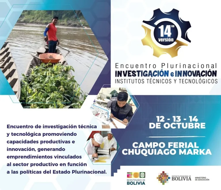 INVESTIGACIÓN INNOVACIÓN Y EMPRENDIMIENTO, en La Paz, del 12 al 14/octubre,