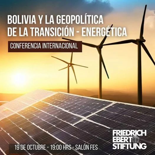 Conferencia TRANSICIÓN ENERGÉTICA, virtual, el 19/octubre.