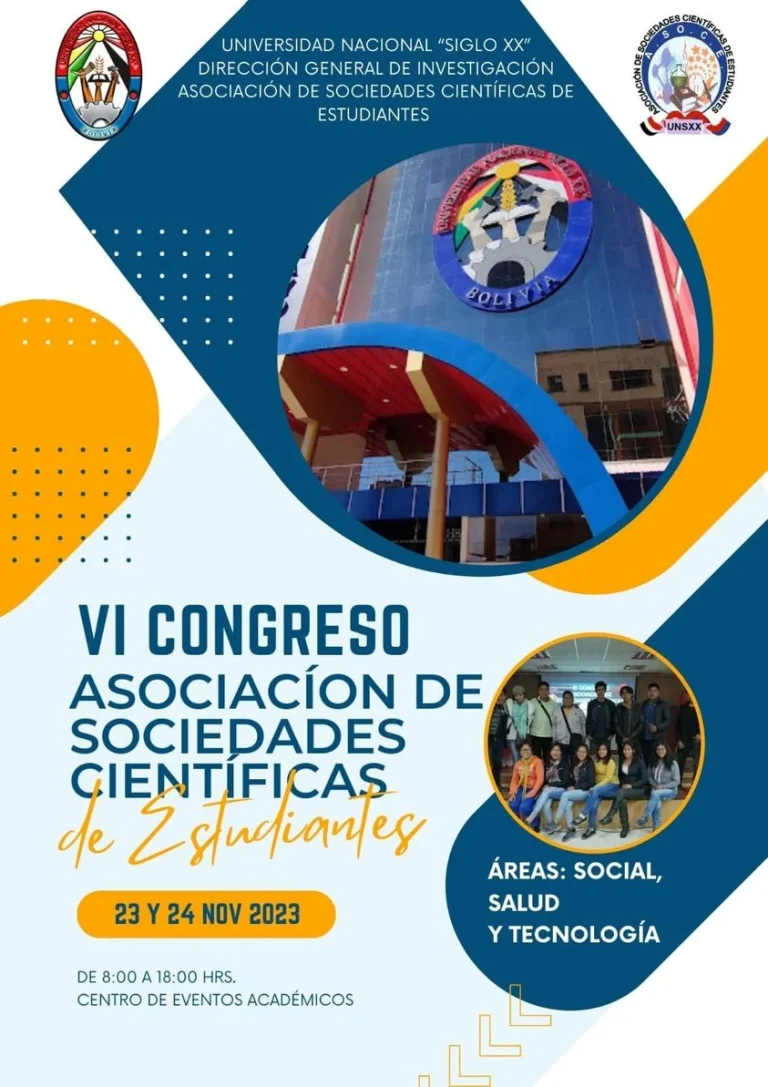 CONGRESO – SOCIEDADES CIENTÍFICAS DE ESTUDIANTES ÁREA TECNOLOGÍA, en Chuquisca, el 23 y 24/nov.