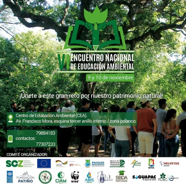 ENCUENTRO NACIONAL DE EDUCACIÓN AMBIENTAL, en Santa Cruz, el 9 y 10/nov.
