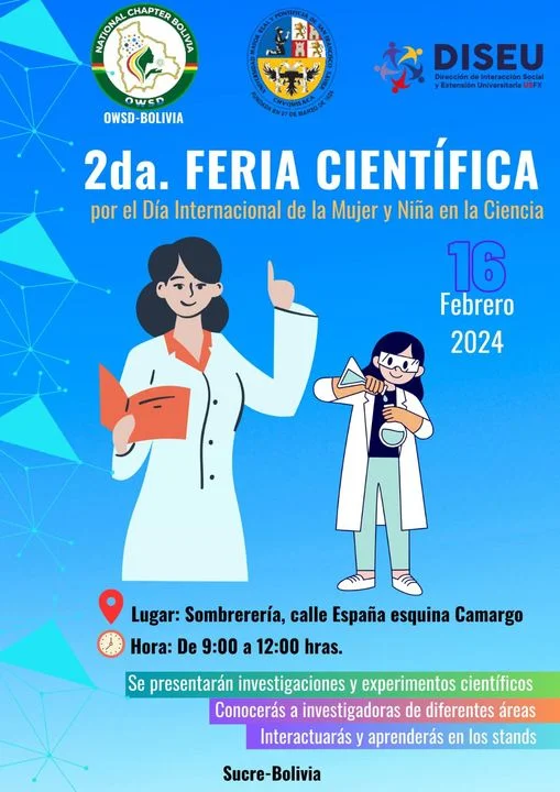 FERIA DE LA DIVULGACIÓN CIENTÍFICA, en Chuquisaca, el 16-feb.