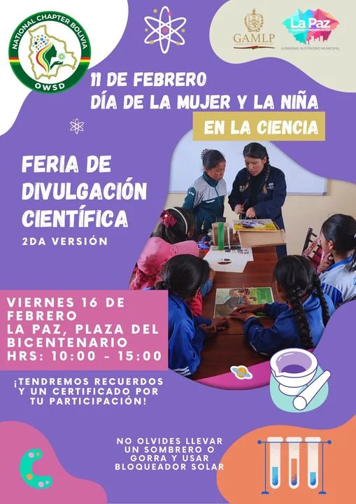 FERIA DE LA DIVULGACIÓN CIENTÍFICA, en La Paz, el 16-feb.
