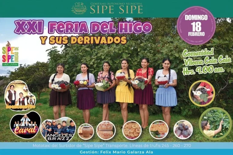 FERIA DEL HIGO Y SUS DERIVADOS, en Cochabamba, 18-feb.