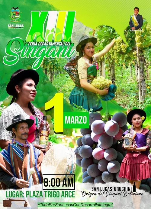 FERIA DEPARTAMENTAL DEL SINGANI, en Chuquisaca, el 1-marzo