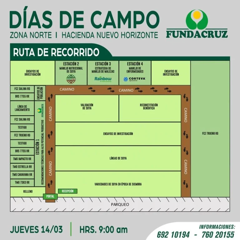 DÍA DE CAMPO DE FUNDACRUZ, en Santa Cruz, el 14-marzo