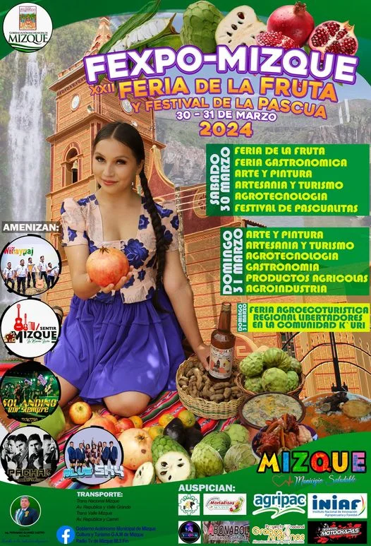 FEXPO MIZQUE, en Cochabamba, el 30 y 31-marzo