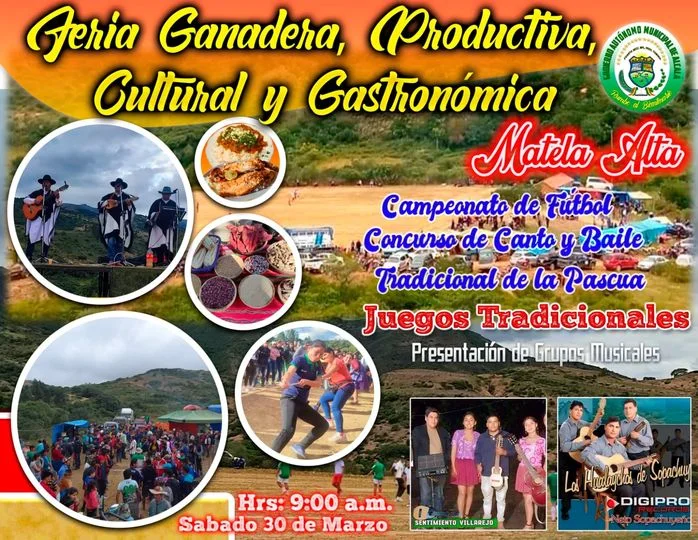 FERIA GANADERA PRODUCTIVA CULTURAL Y GASTRONÓMICA, en Chuquisaca, el 30-marzo
