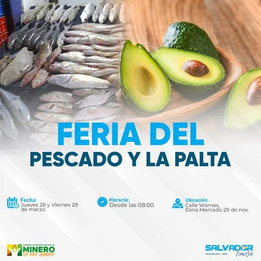FERIA DEL PESCADO Y LA PALTA, en Santa Cruz, el 28 y 29-marzo