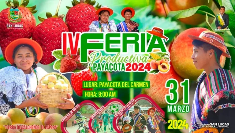 FERIA PRODUCTIVA – PAYACOTA DEL CARMEN 2024, en Chuquisaca, el 31-marzo