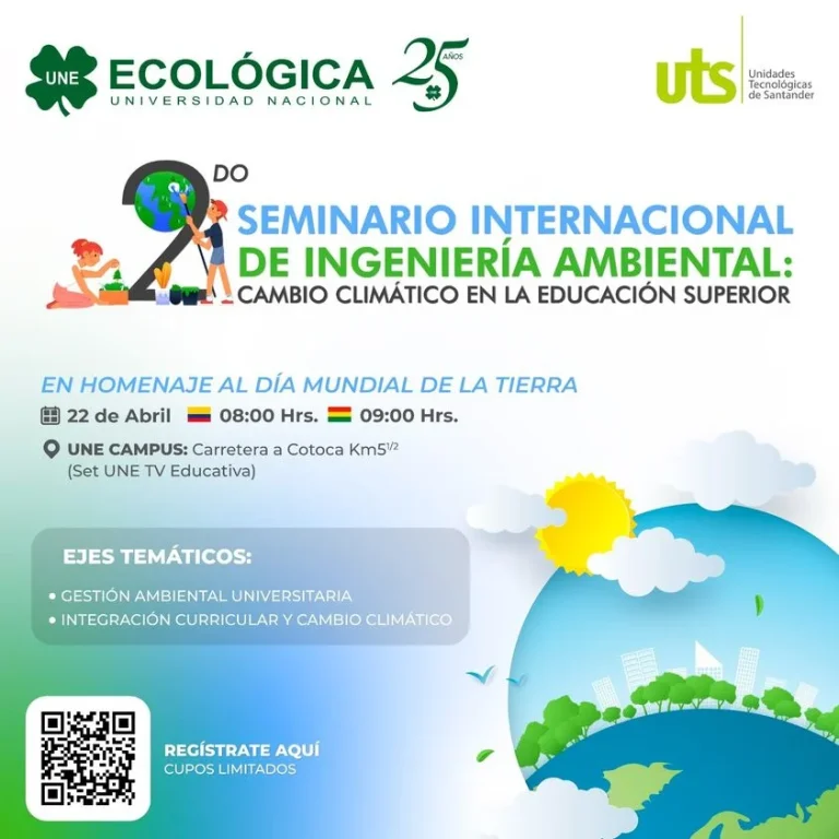 Seminario CAMBIO CLIMÁTICO EN LA EDUCACIÓN SUPERIOR, en Santa Cruz, el 22-abril